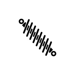 Automotive Shock Absorber Flat Vector Icon