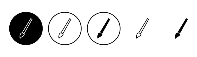 Fototapeta premium Paint icon set. paint brush icon vector. paint roller icon vector