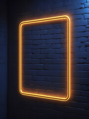 golden neon light frame - 731583404