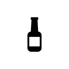 Beer Bottle Flat Vector Icon