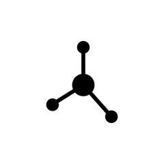 Molecule Flat Vector Icon