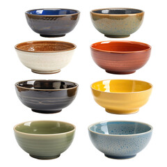 set of bowls isolated