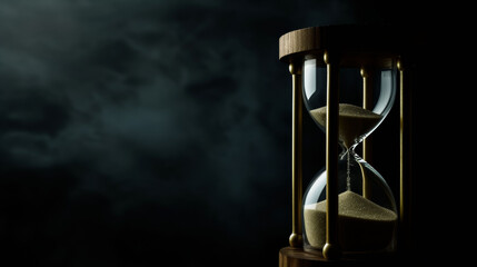 An Hourglass With Sand Running Through It