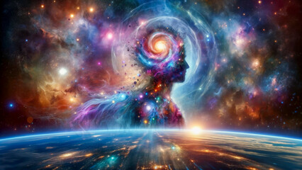 Connected with the Universe and Synchronised with the Cosmos: Radiant Illumination of Consciousness in the Human Mind.