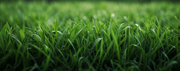 Close Up of a Green Grass Field