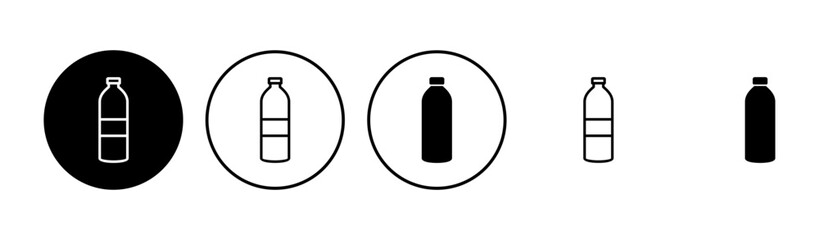 Bottle icon set. bottle vector icon