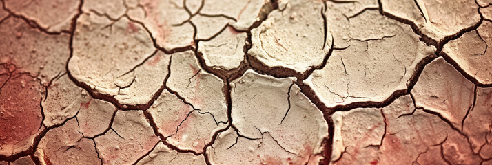 clay ground crack on the ground,  texture dry soil background - obrazy, fototapety, plakaty