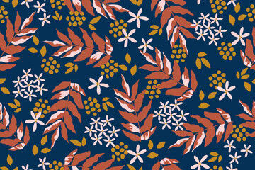 seamless floral pattern with flowers oriental style modern flower cloth, luxurious fabrics, cotton pattern, wallpaper, satin fabric, book covers, wrapping paper background 