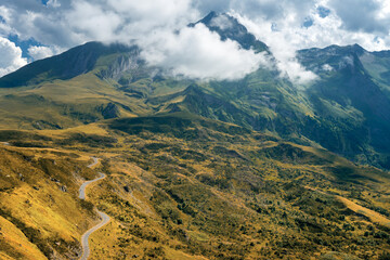 Pyrenean landscape in the mountains