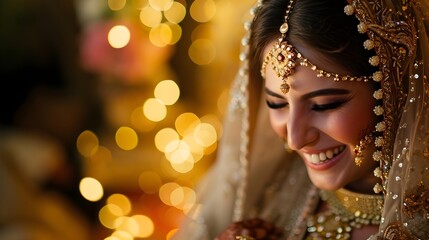 Portrait of an Indian bride