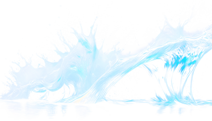 Water splash (transparent background) png with alpha channel