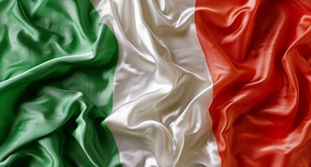 Italy flag. Italian flag background. Italian flag blowing in the wind. - obrazy, fototapety, plakaty