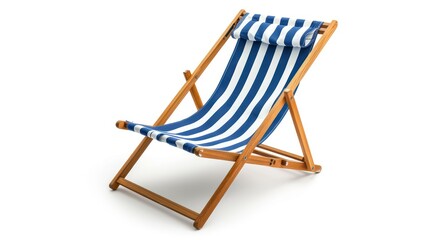 beach chair isolated on white background