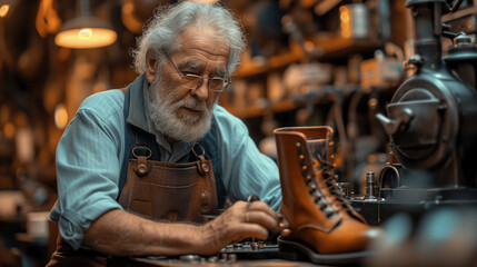 The Craft Keeper Portrait of a Senior Shoemaker