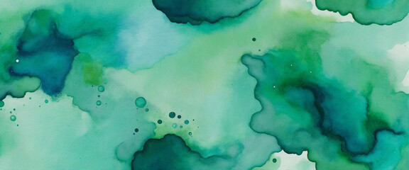 blue green watercolor wall paper