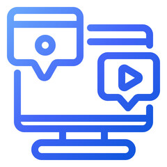 Marketing icon - gradient style