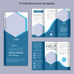 Medical And Healthcare Modern Tri Fold Brochure Template