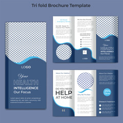 Medical And Healthcare Modern Tri Fold Brochure Template
