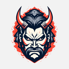 the devil head of samurai
