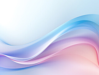 Obraz premium Ethereal vector backdrop: Abstract wavy lines weave a dreamlike aura, resembling delicate ribbons of soft, glowing light