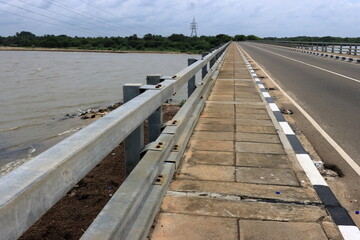 Fototapeta premium Large bridge over the river