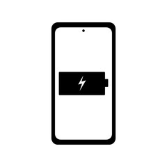 Smartphone Battery Charging Filled Icon | Recharge Smartphone Charging  | Smartphone Charging