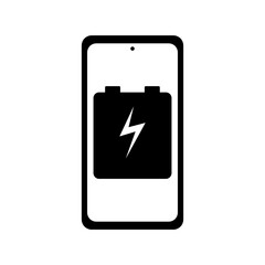 Smartphone Battery Charging Filled Icon | Charging Zinc Carbon Smartphone Charging Symbol | Charging Icon