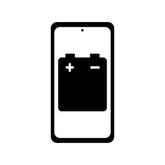 Smartphone Battery Charging Filled Icon | Zinc Carbon Smartphone Charging Symbol | Charging Icon