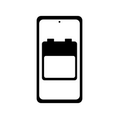 Smartphone Battery Charging Filled Icon | Zinc Carbon Smartphone Charging Symbol | Smartphone Charging Level Indicator [50%]