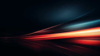 Dark futuristic header background. Abstract data speed transfer concept.