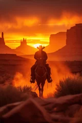 Poster cowboy on horse © Aliaksei