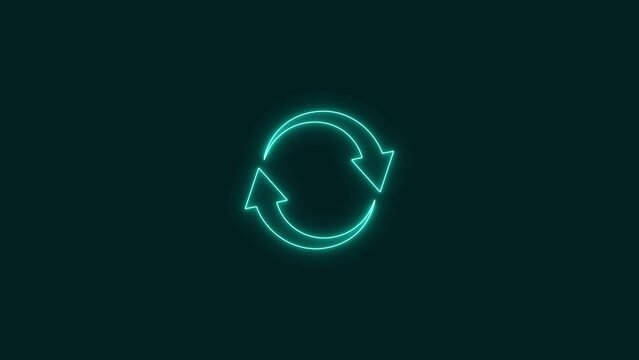 circle arrows turning animated around process