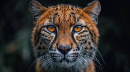 Fierce Focus: Tiger's Intense Gaze