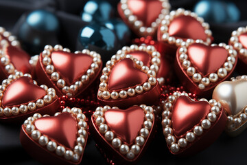 luxury hearts, elite love, expensive, rich feelings, strong love, real lovers. Background wallpaper card screensaver, jewelry