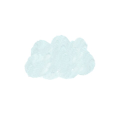 Blue Clouds Watercolor Seamless