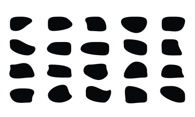 organic blob vector illustrations, vector organic shapes