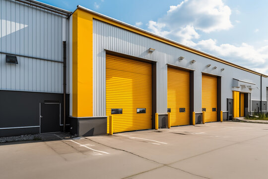 Large industrial factory or warehouse