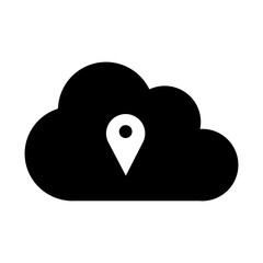 Cloud SVG Icon | Cloud Location | Cloud Computing Filled Icons