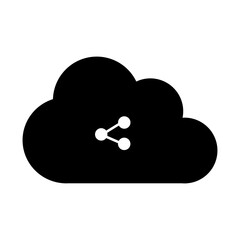 Cloud SVG Icon | Cloud Share | Cloud Computing Filled Icons