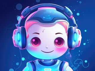 Chat Bot answer user. Customer support service 3d Chatbot. Neural network, servers and robots technology.