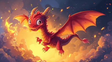 red dragon cartoon