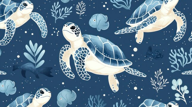 pattern with turtles