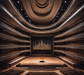 elegant large concert hall for music performance