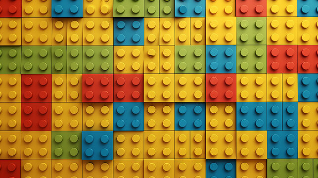 Perfect lego construction wall, with tex ture ,background lego with texture, full lego construction