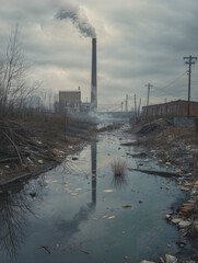 Obraz premium Environmental pollution