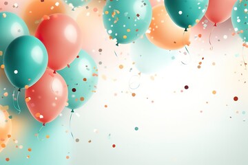 nice colorful balloons, simple and elegant, there is empty space for greeting text, wallpaper, posters, advertisements, etc., if there are not enough choices, please click