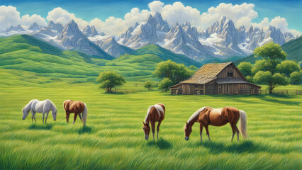 Obraz premium A Vibrant Journey Through Art History