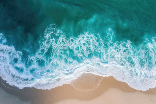 Aerial View of Coastal Rip Current