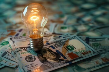 Polish Money Powers Light Bulb