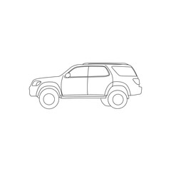 white monster car with black stripes